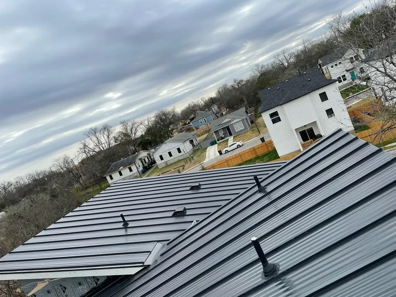 Standing seam metal roof panels with vents for Skylight Repair in Fredericksburg